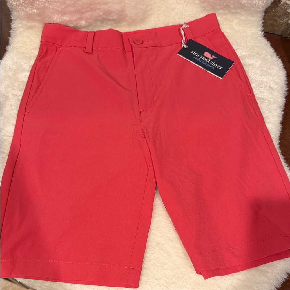 Vineyard Vines Boys Vibrant Coral Performance Breaker Shorts
